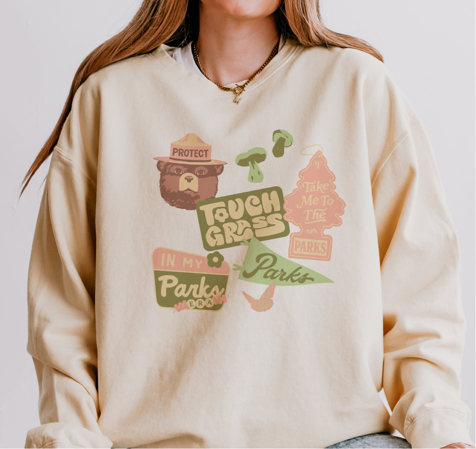 Park Stickers Lightweight Crewneck