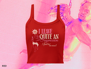 I Leave Quite An Impression Crop Tank Top