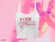 I Leave Quite An Impression Crop Tank Top