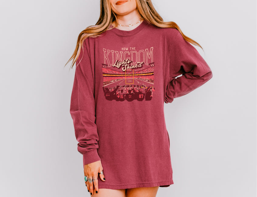 How the Kingdom Lights Shined Kansas City Long Sleeve Tee