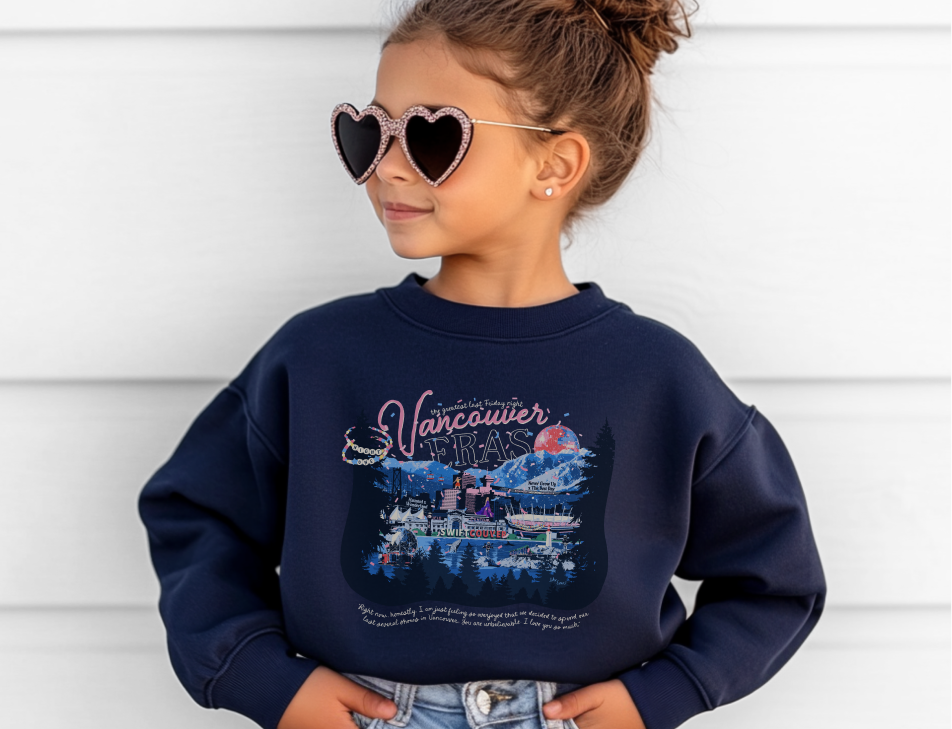 Kid's Vancouver Eras Night One Crewneck Sweatshirt