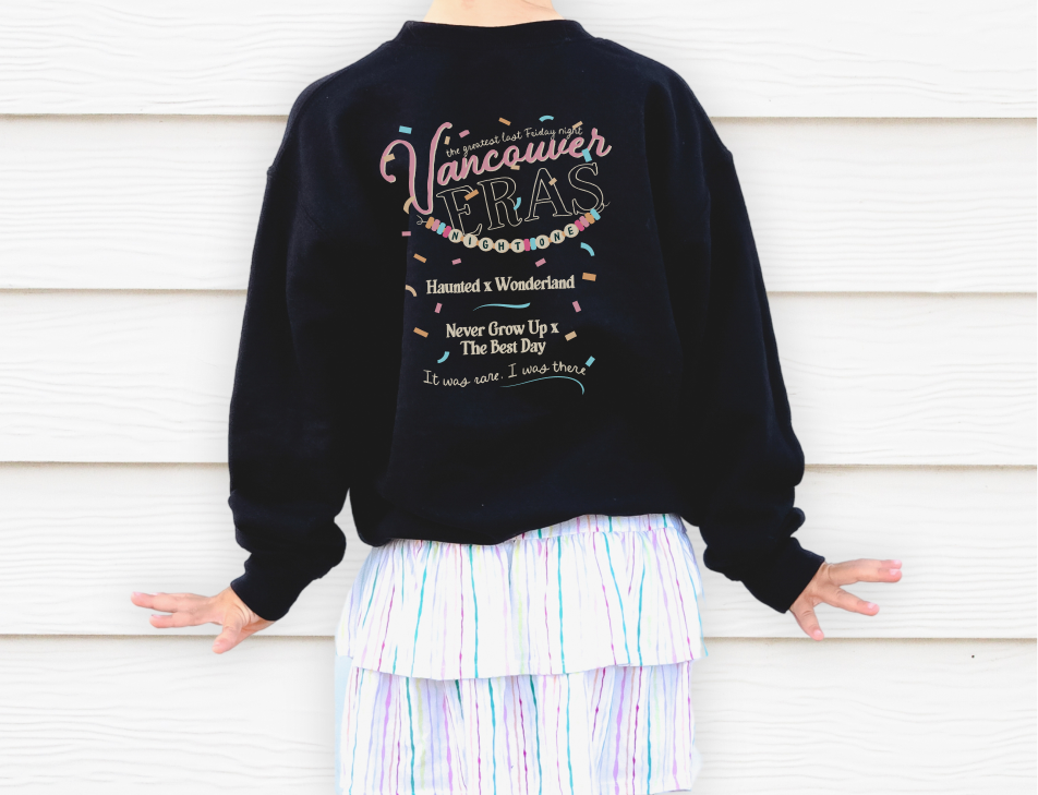 Kid's Vancouver Eras Night One Crewneck Sweatshirt