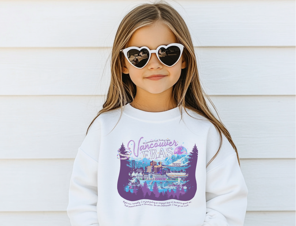 Kid's Vancouver Eras Night One Crewneck Sweatshirt