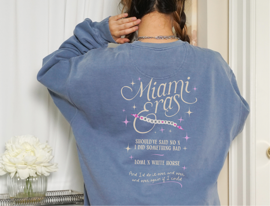 Miami Eras Night Two Hard Rock Stadium Comfort Colors Crewneck