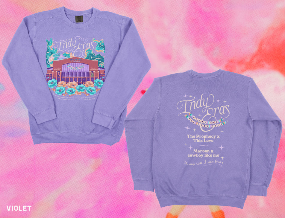 Indianapolis Eras Night Two Lucas Oil Stadium Comfort Colors Crewneck