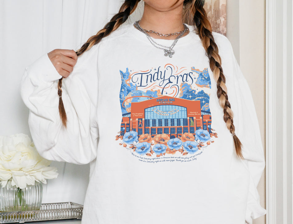 Indianapolis Eras Night Two Lucas Oil Stadium Comfort Colors Crewneck