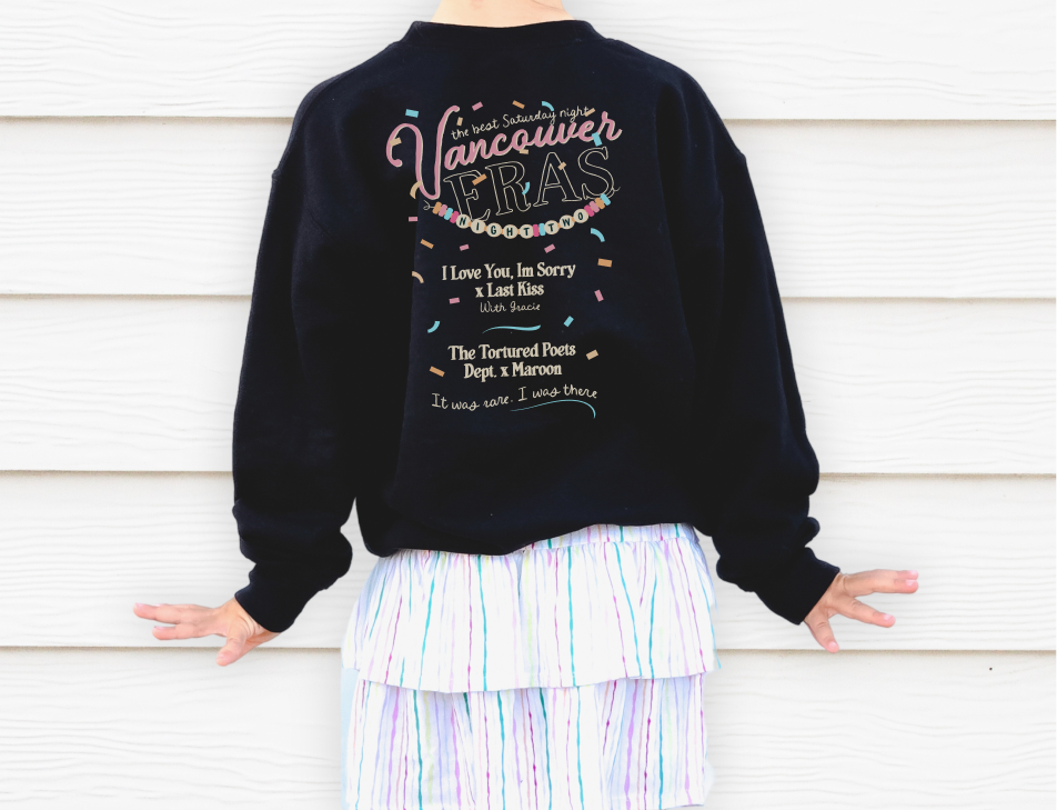 Kid's Vancouver Eras Night Two Crewneck Sweatshirt