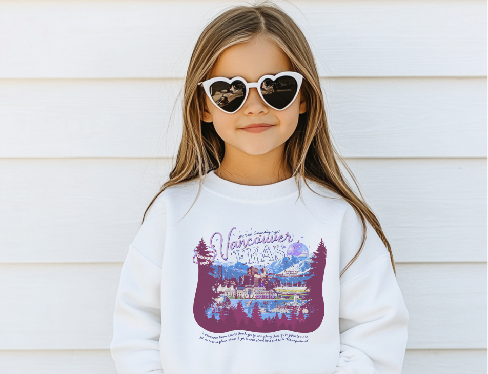 Kid's Vancouver Eras Night Two Crewneck Sweatshirt