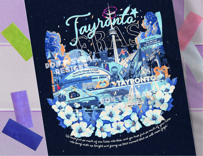 Navy Toronto Eras Night Six Poster