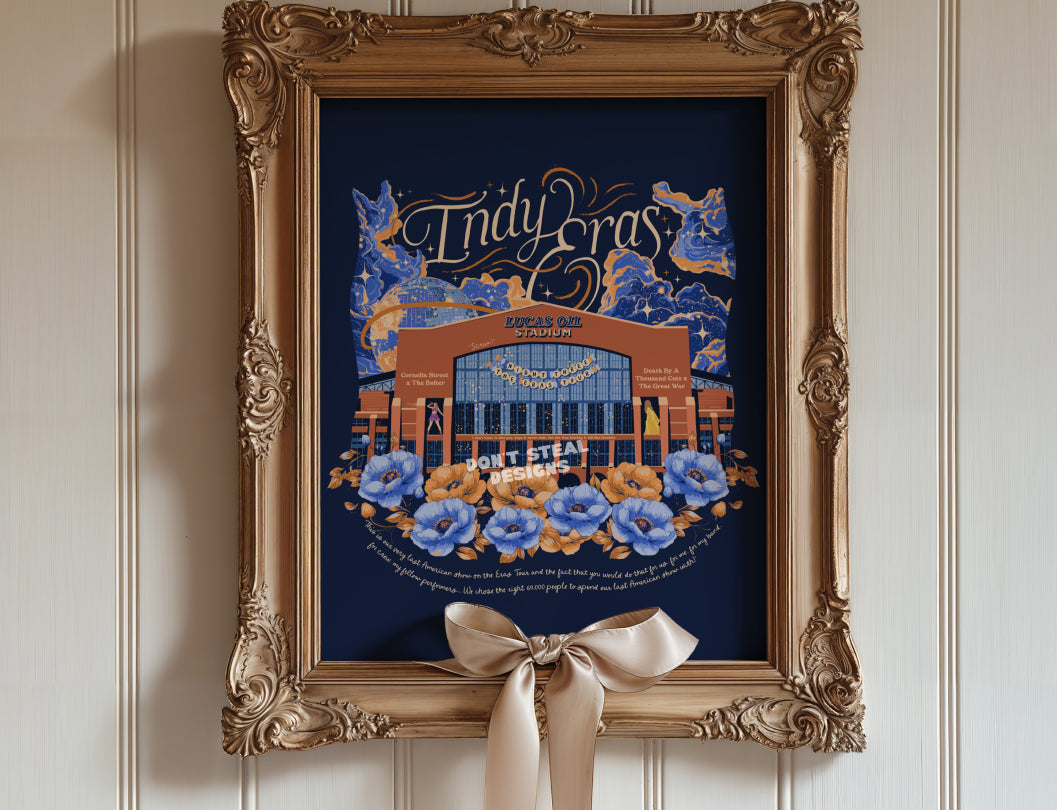 Navy Indianapolis Eras Night Three Lucas Oil Stadium Poster