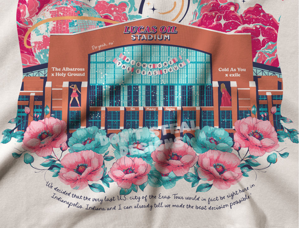 Indianapolis Eras Night One Lucas Oil Stadium Tee