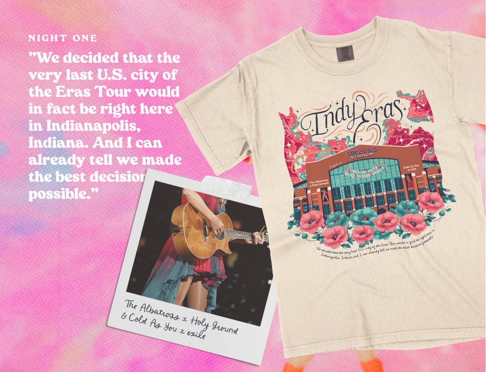 Indianapolis Eras Night One Lucas Oil Stadium Tee