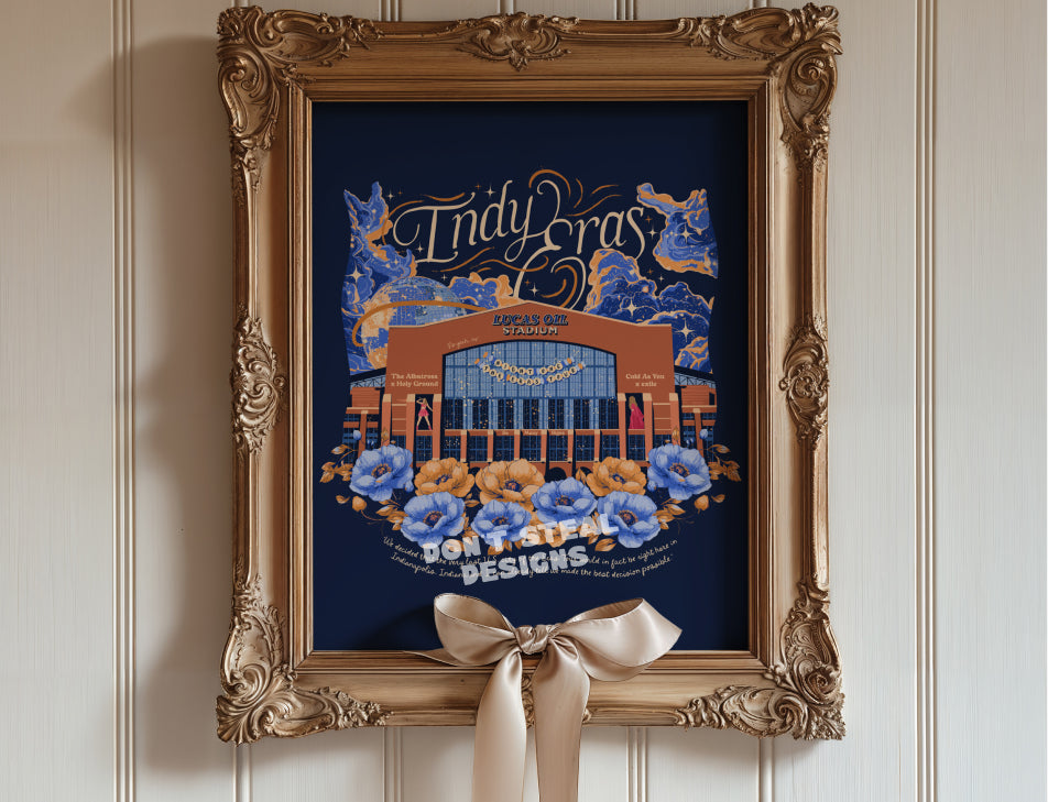 Navy Indianapolis Eras Night One Lucas Oil Stadium Poster