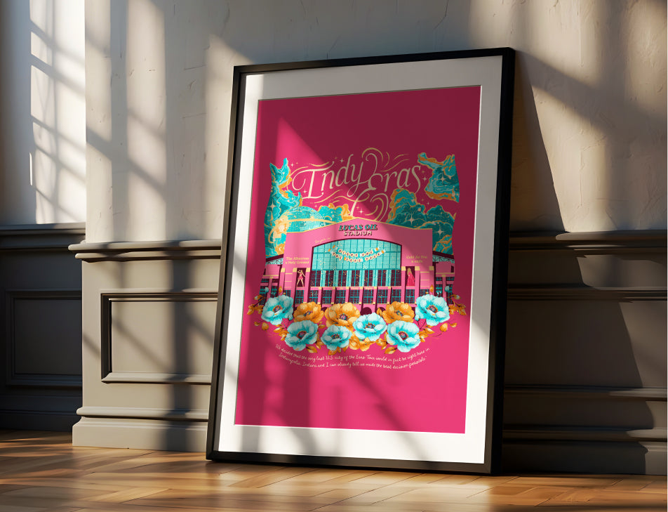 Pink Indianapolis Eras Night One Lucas Oil Stadium Poster