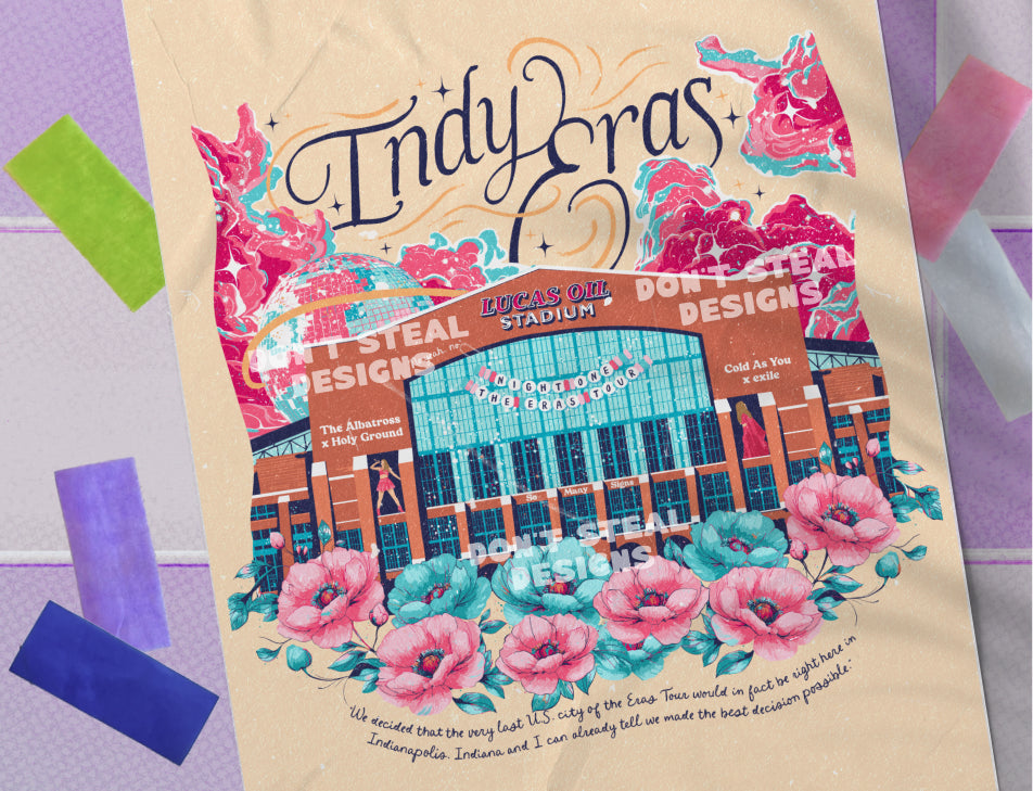 Ivory Indianapolis Eras Night One Lucas Oil Stadium Poster