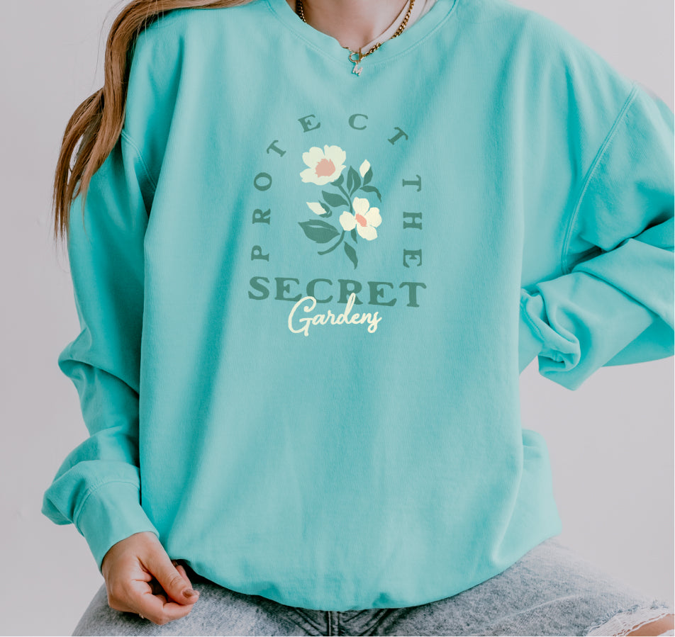 Protect The Secret Gardens Lightweight Crewneck