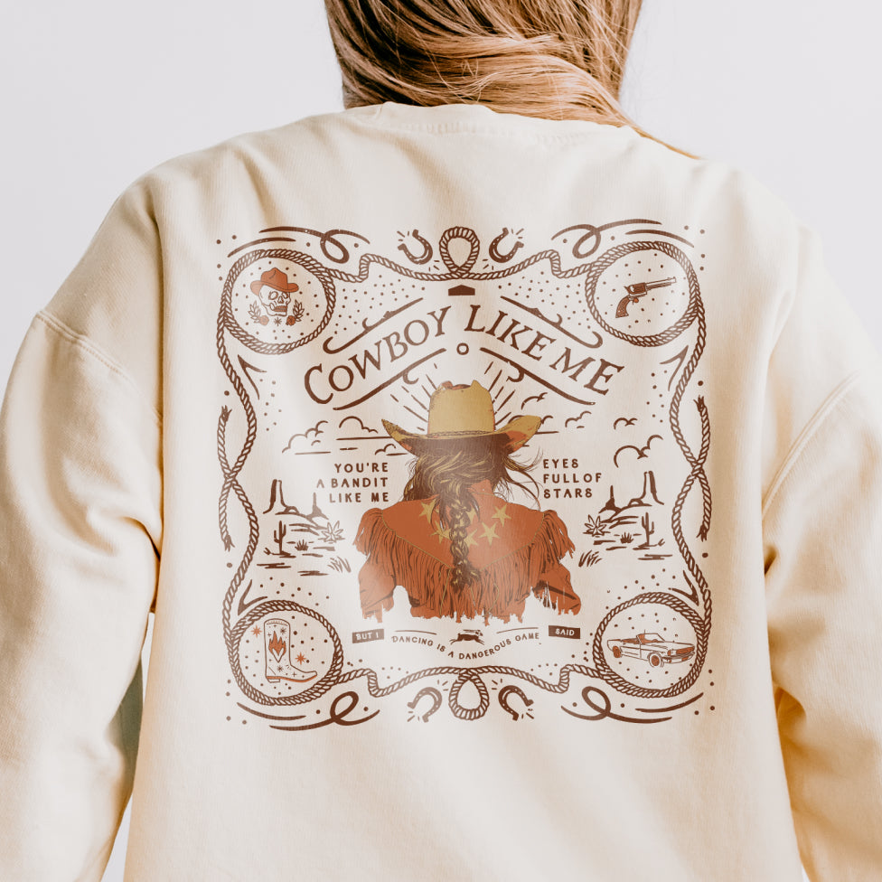 Cowboy Like Me Lightweight Crewneck