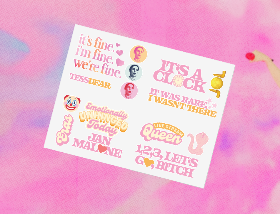 Tessdear’s Greatest Hits Sticker Set