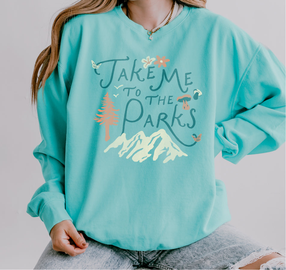 Take Me To The Parks Lightweight Crewneck