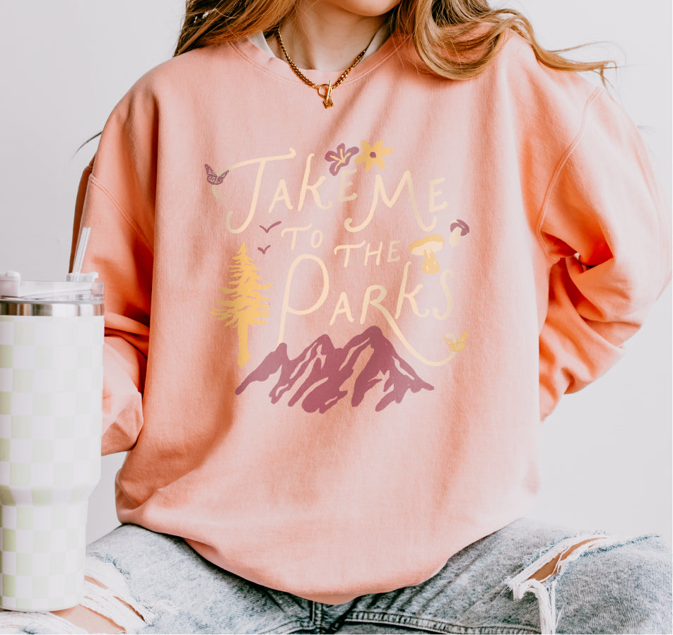 Take Me To The Parks Lightweight Crewneck