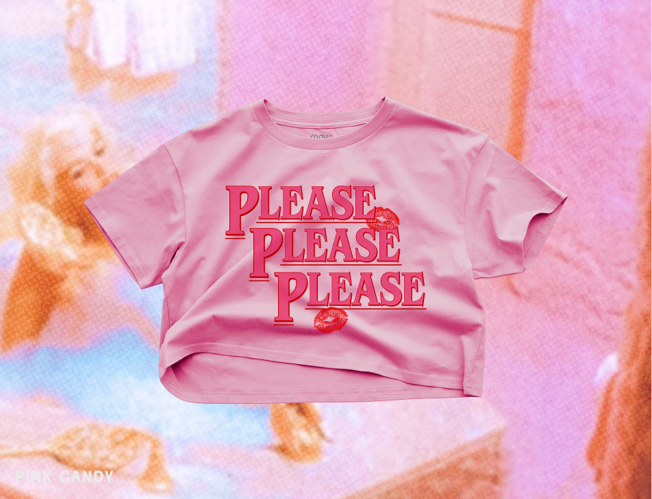 Please Please Please Crop Tee