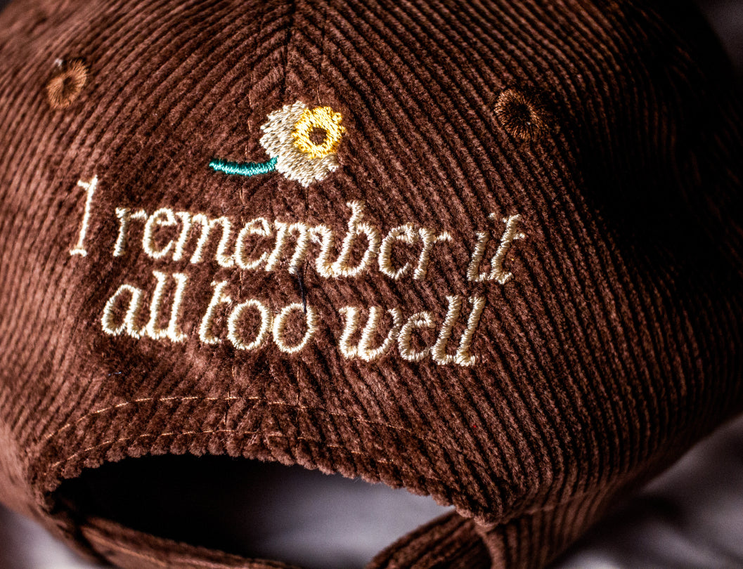 Floral Piano Corduroy Dad Hat