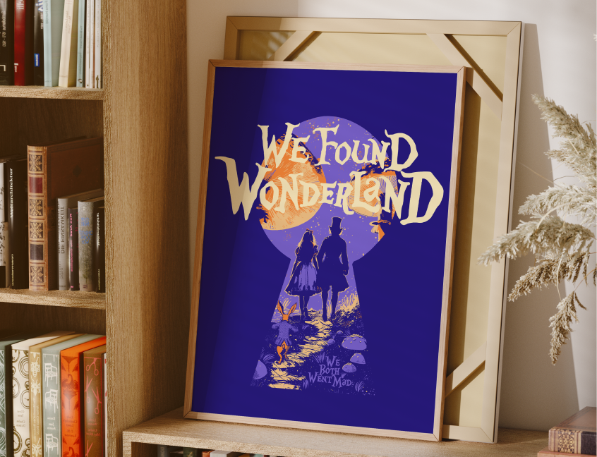 Blue We Found Wonderland Poster