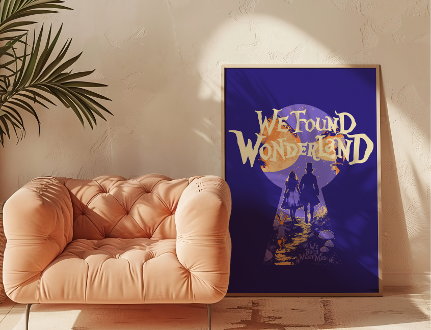 Blue We Found Wonderland Poster